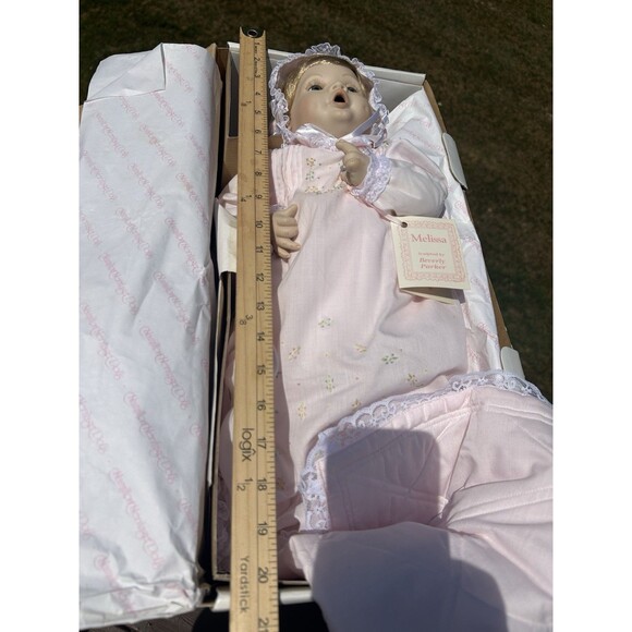 "MELISSA" By Beverly Parker - Hamilton CO. 20" Porcelain BABY Doll New - Picture 9 of 15